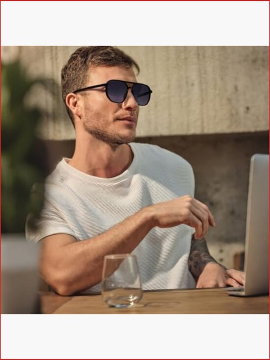 Retro Aviator Sunglasses TR90 Frame UV400 Protection Unisex